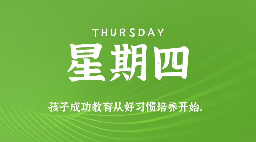 12日18日,星期四,在这里每天60秒读懂世界!